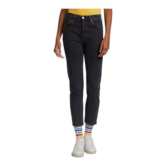 RE/DONE jeans 90s High-Rise Ankle-Crop black size 25 - Picture 1 of 7